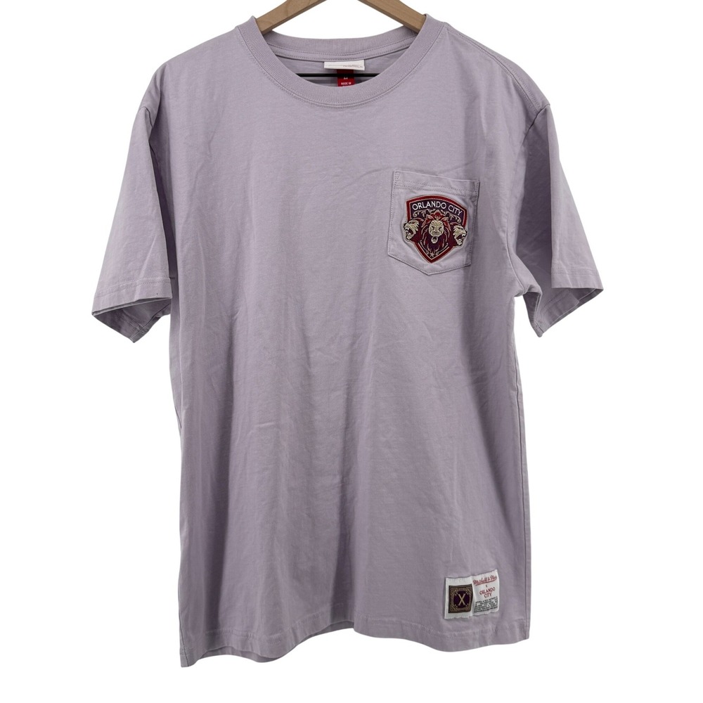 Mitchell & Ness Orlando‎ City Soccer Club SC Premium Pocket T-Shirt Purple Men L